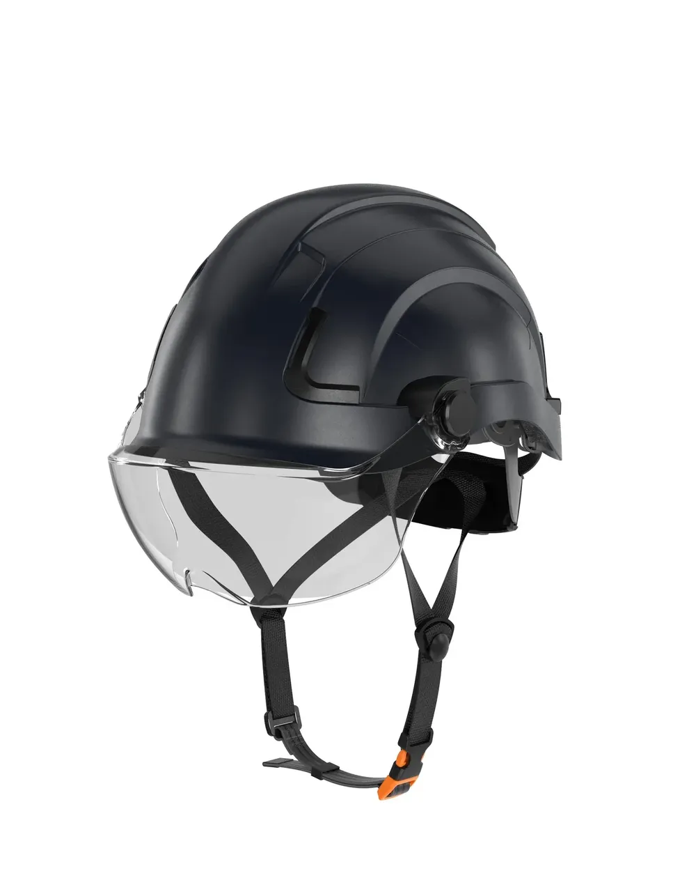 Defender safety h2 eh non vented safety helmet with clear visor by anthem branding