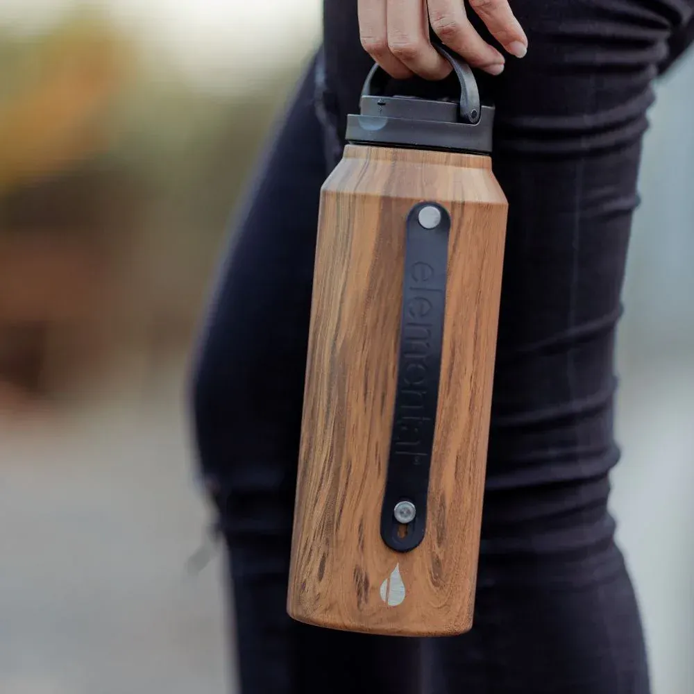 Elemental Iconic 32oz Sport Water Bottle Teakwood Corporate Sales By Anthem Branding