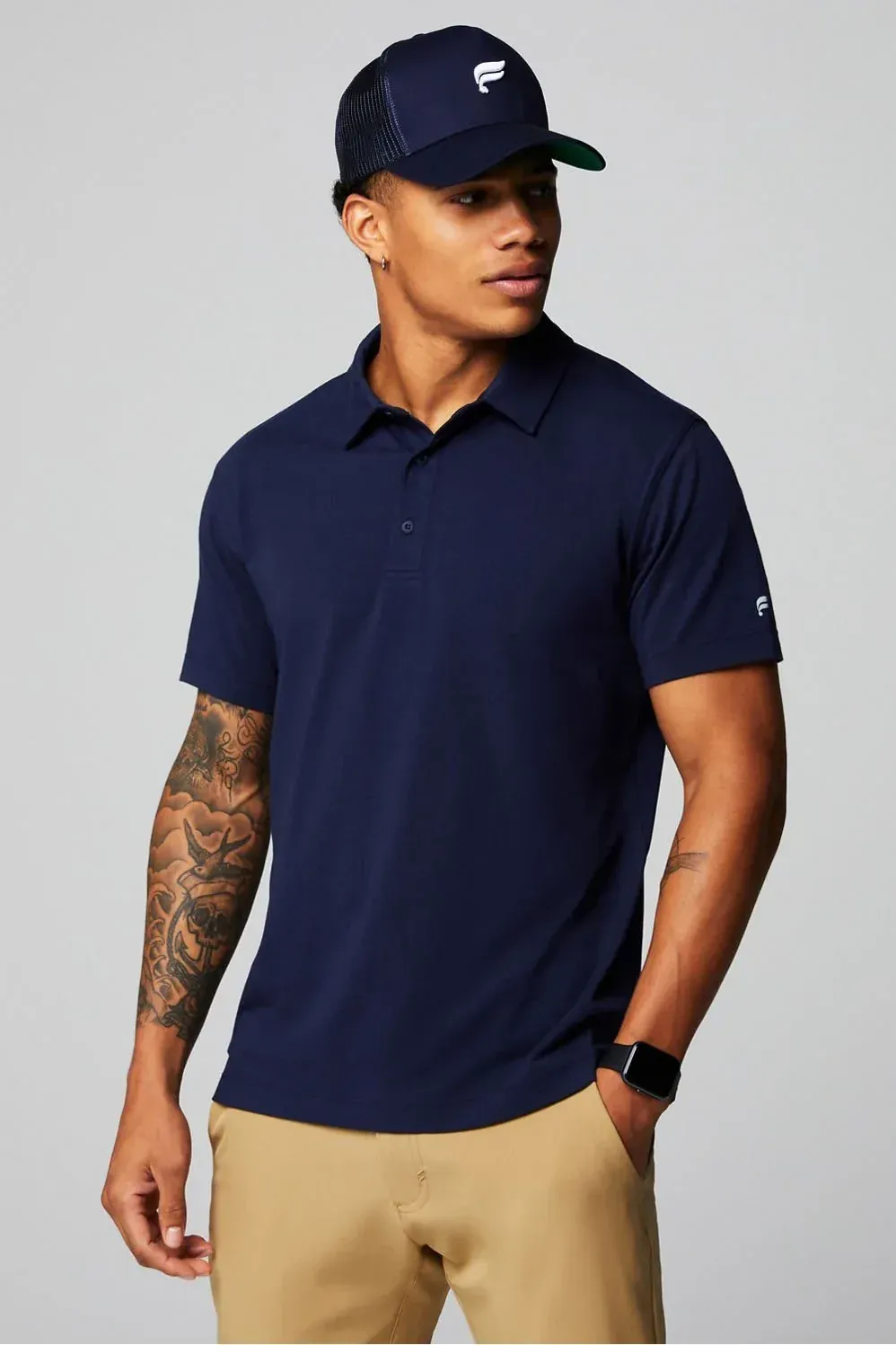 Fabletics mens polos by anthem branding