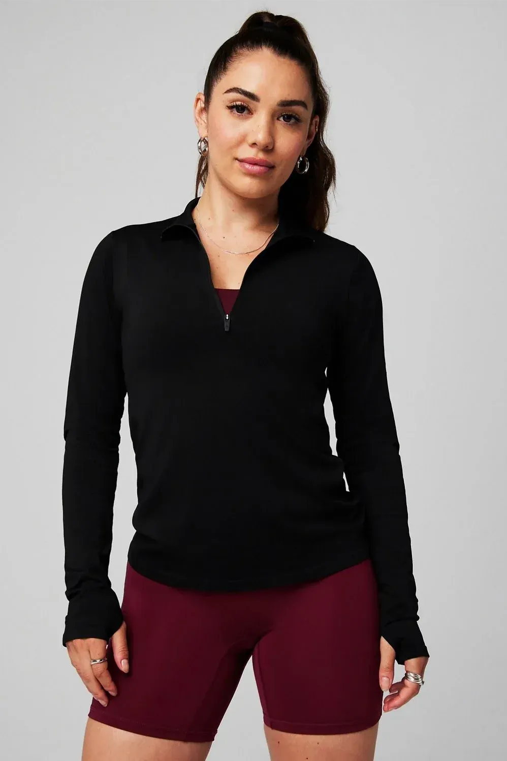Fabletics womens half zip top by anthem branding