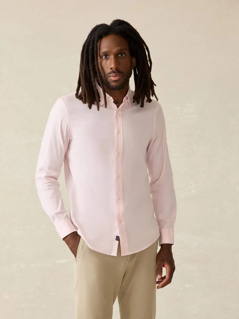 Faherty Movement Sweater Shirt Suncoast pink White corporate sales by anthem branding