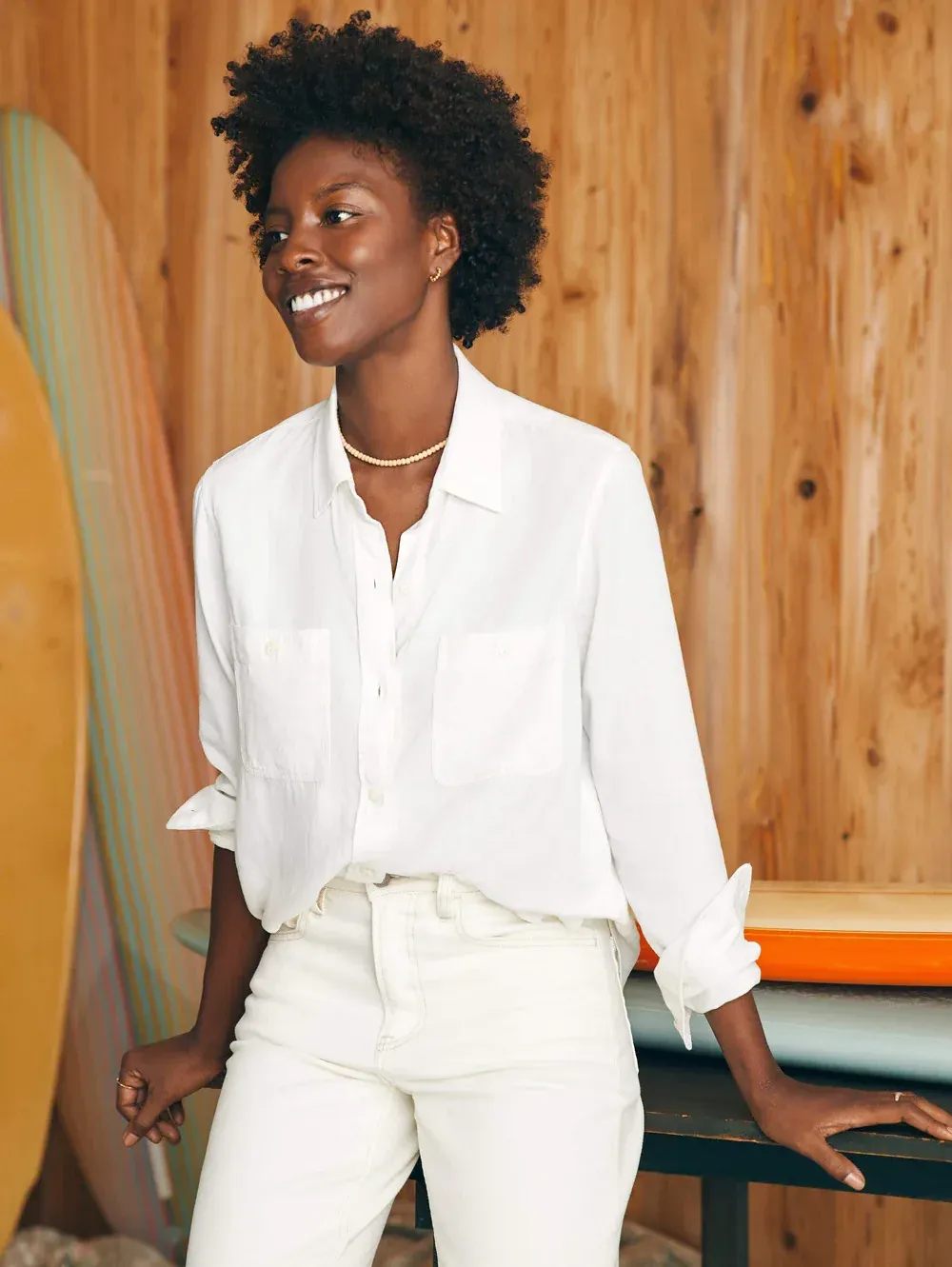 Faherty Tried True Chambray Shirt White corporate sales by anthem branding 11