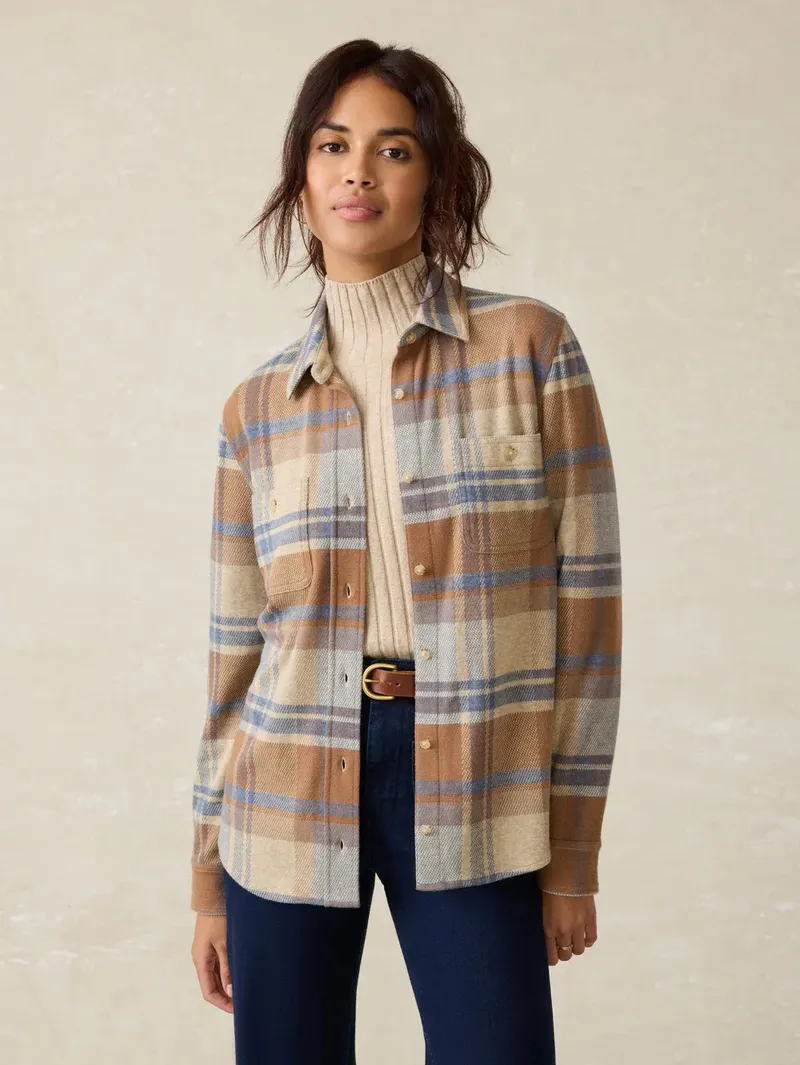 Faherty Legend Sweater Shirt Rockland Plaid corporate sales by anthem branding 11