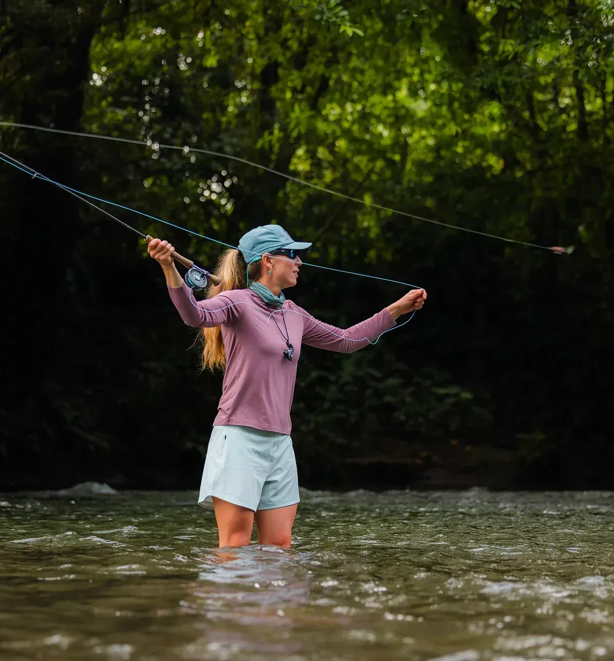 Free fly womens sun hoodie by anthem branding