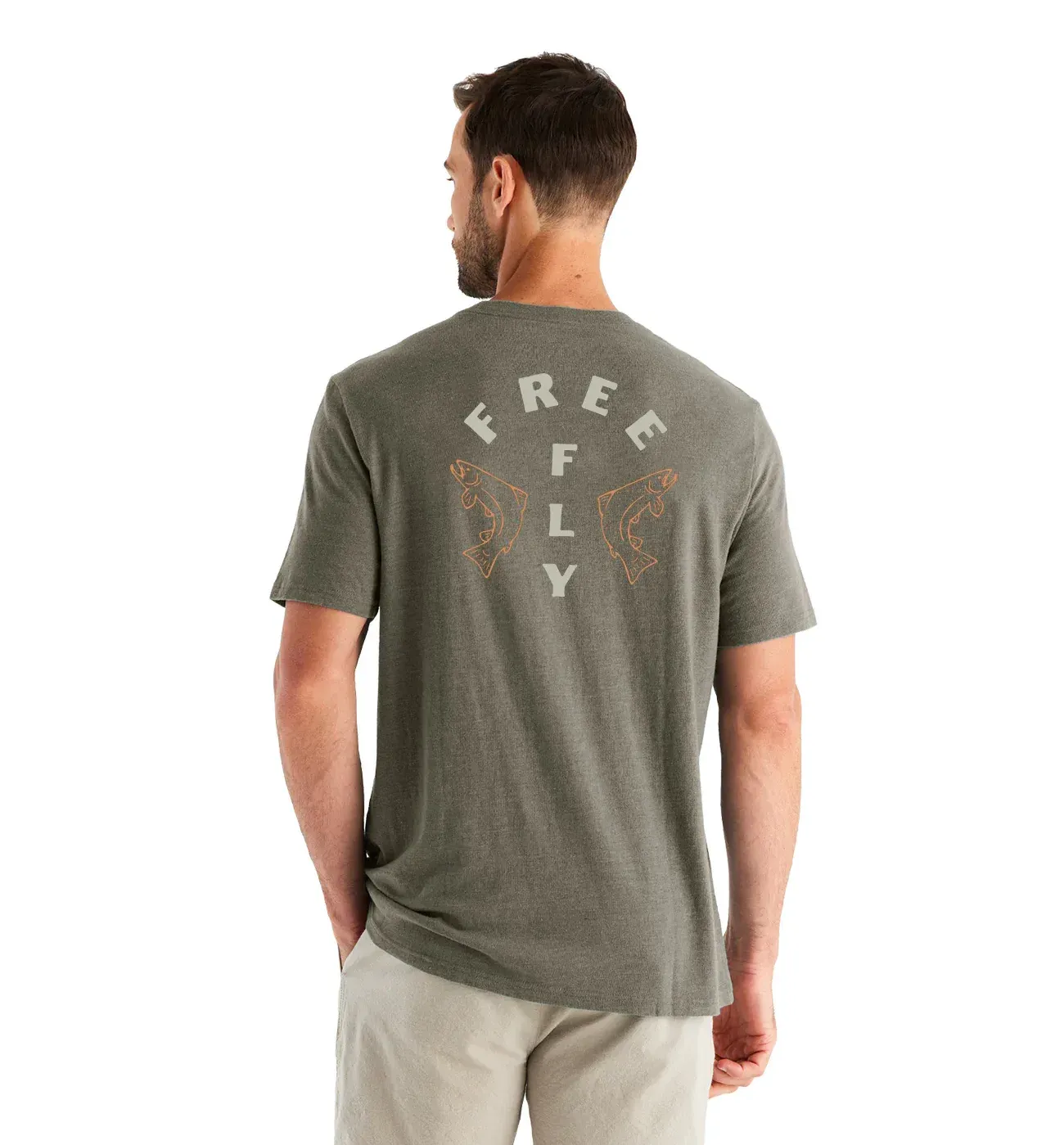 Free fly t shirt screen print