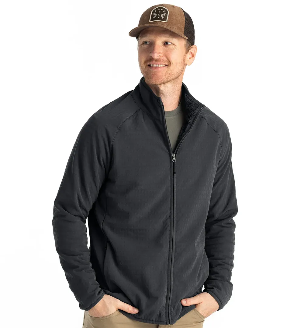 Free fly gridback fleece jacket corporate sales by anthem branding