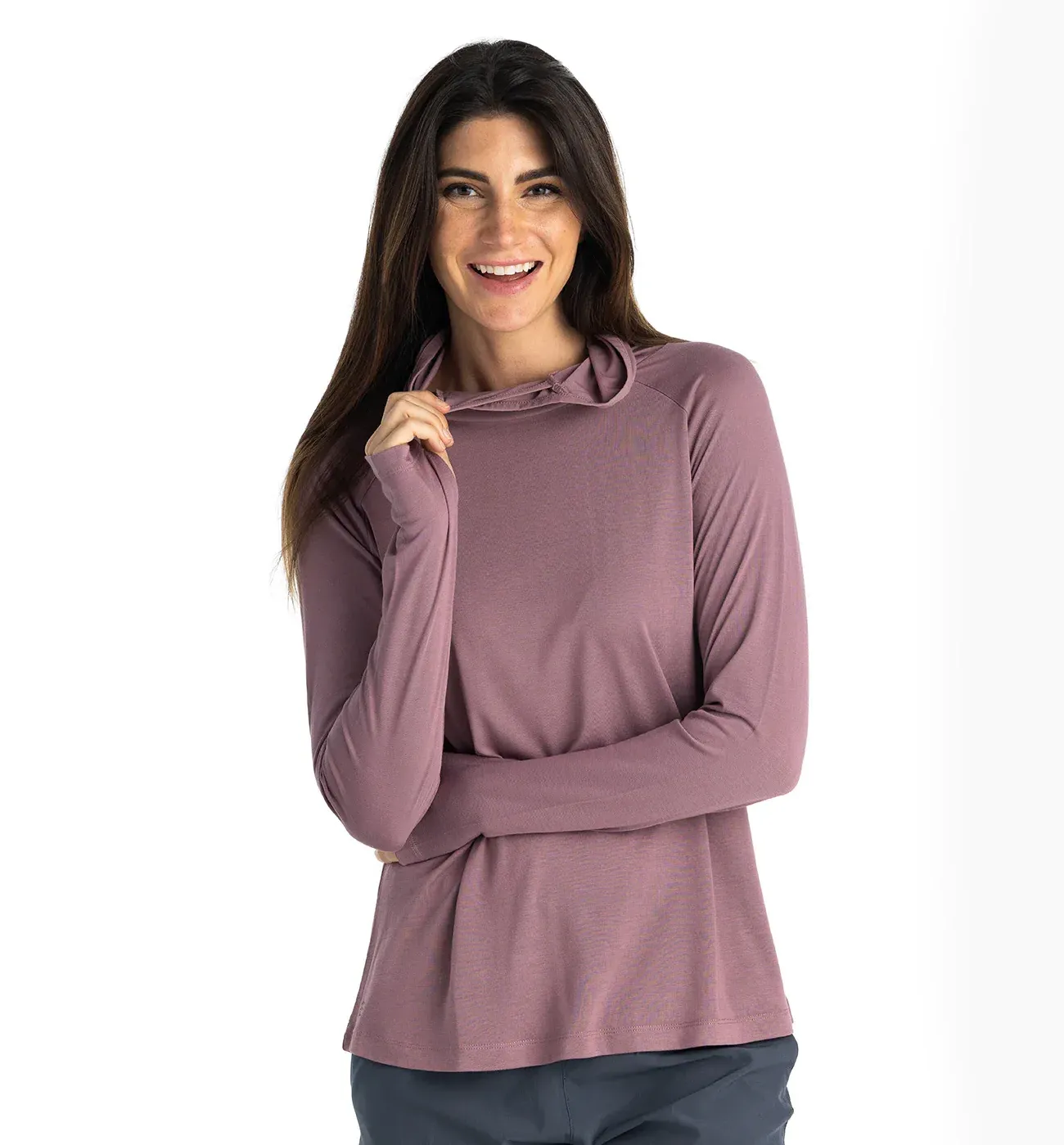 Lw hoodie ii sea moss purple women 1