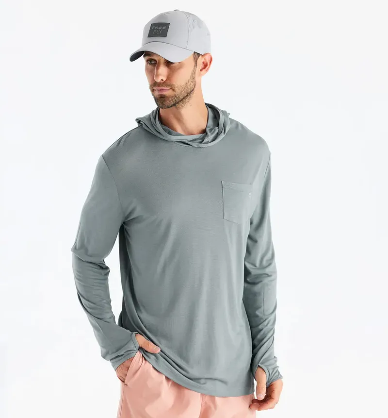 Lightweight hoody slate men 1