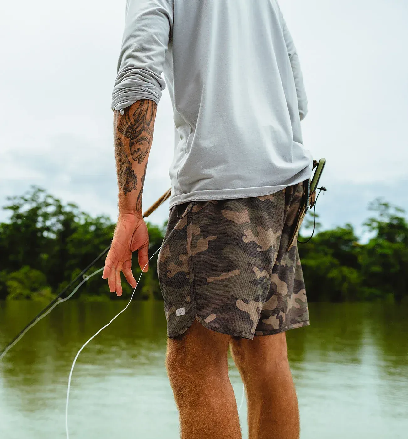 Free fly Reverb Short Woodland Camo group sales by anthem branding