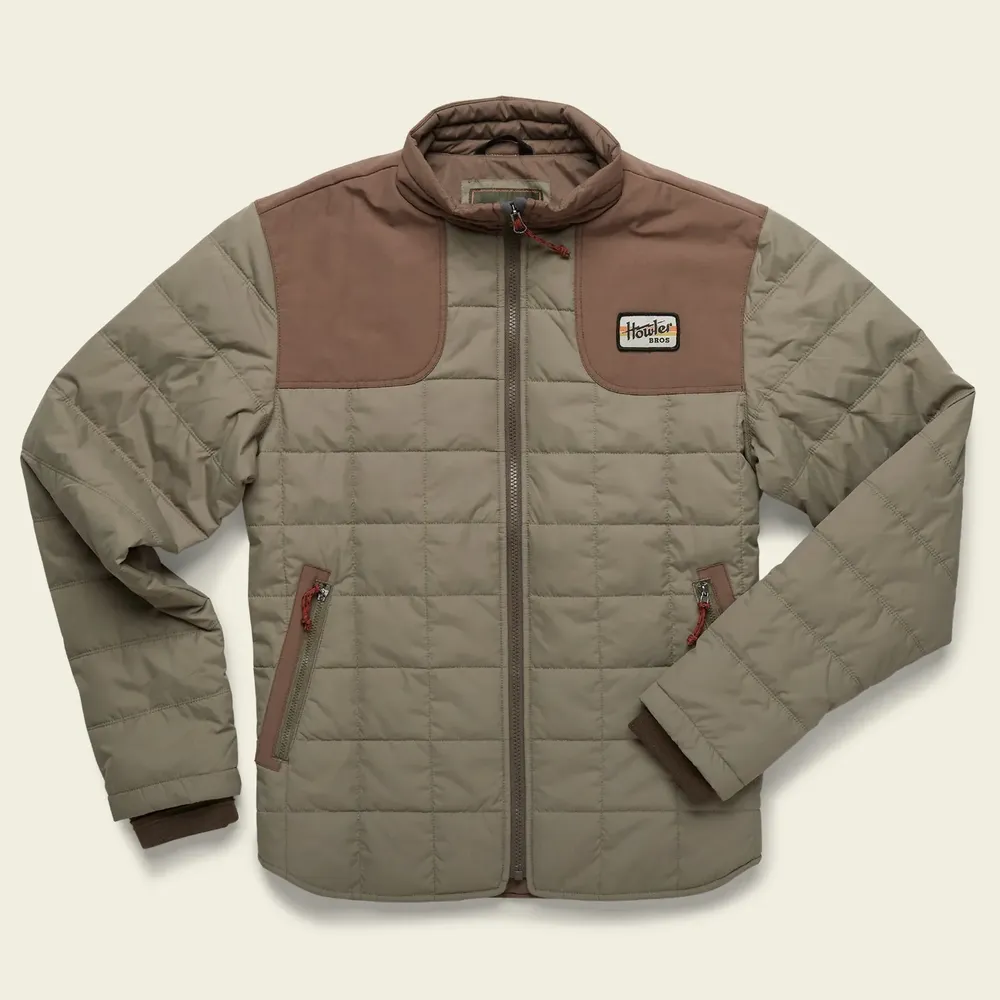 Howler bros Merlin Jacket mountain green and teak by anthem branding