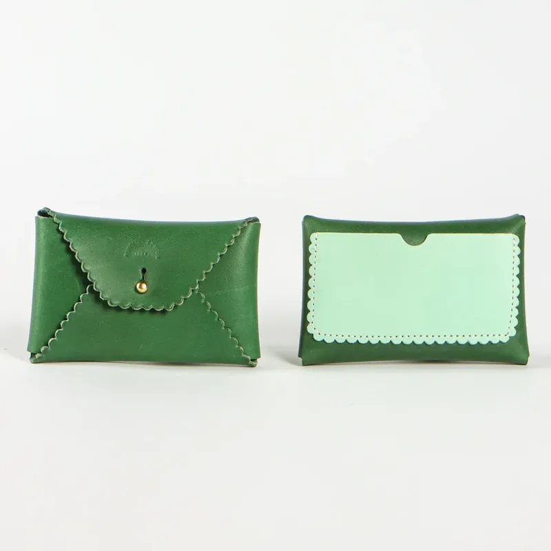 Immodest cotton scallop wallet pine mint by anthem branding 1