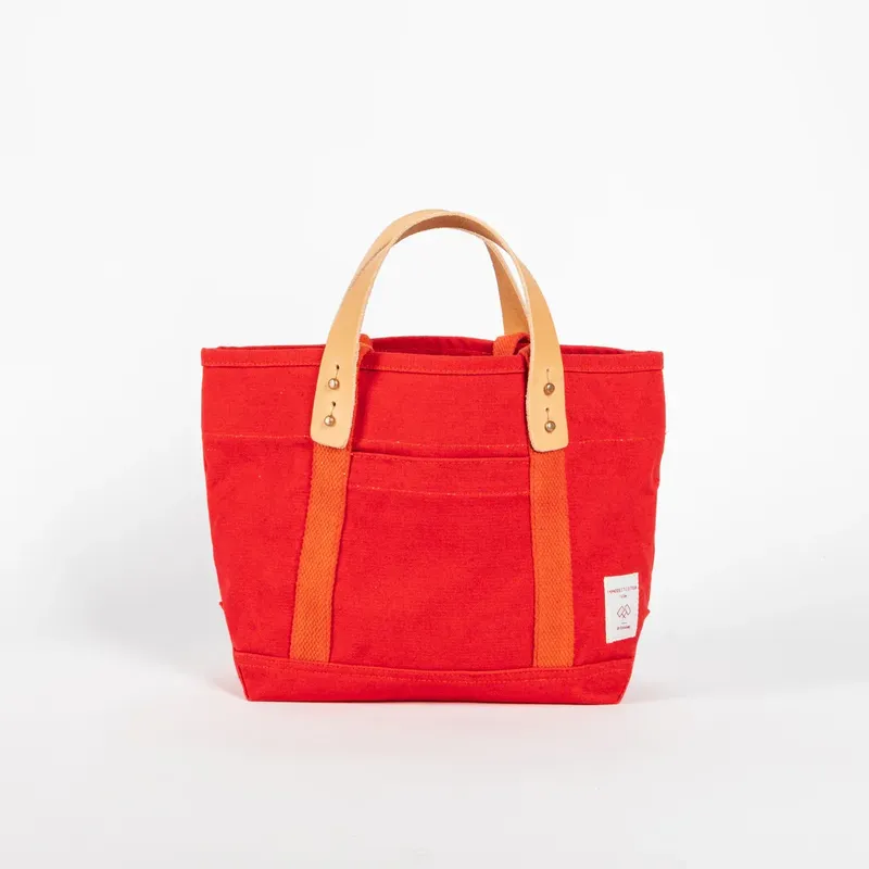 Immodest cotton lunch tote bag persimmon by anthem branding 1