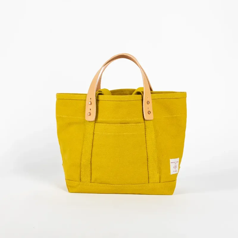 Immodest cotton lunch tote bag chartreuse by anthem branding 1