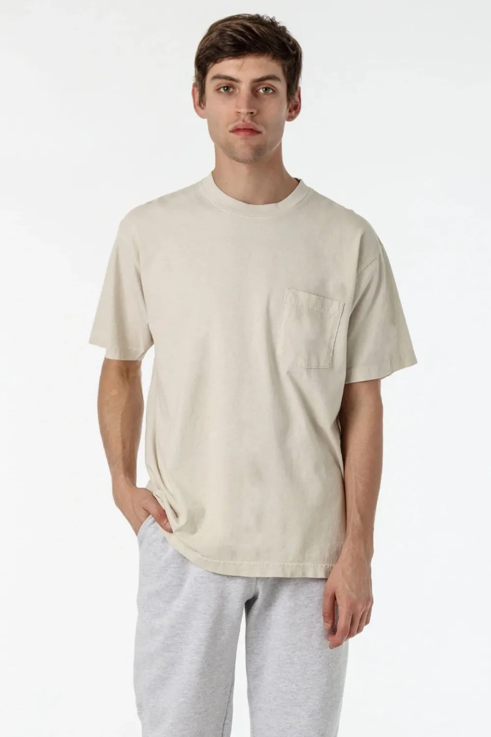 Short Sleeve Garment Dye Pocket T Shirt by anthem branding