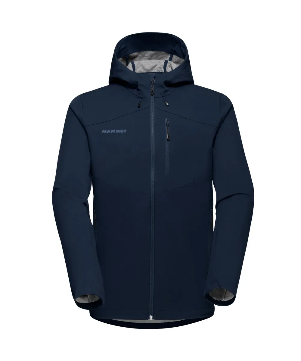 Womens mammut softshell hooded jacket marine by anthem branding