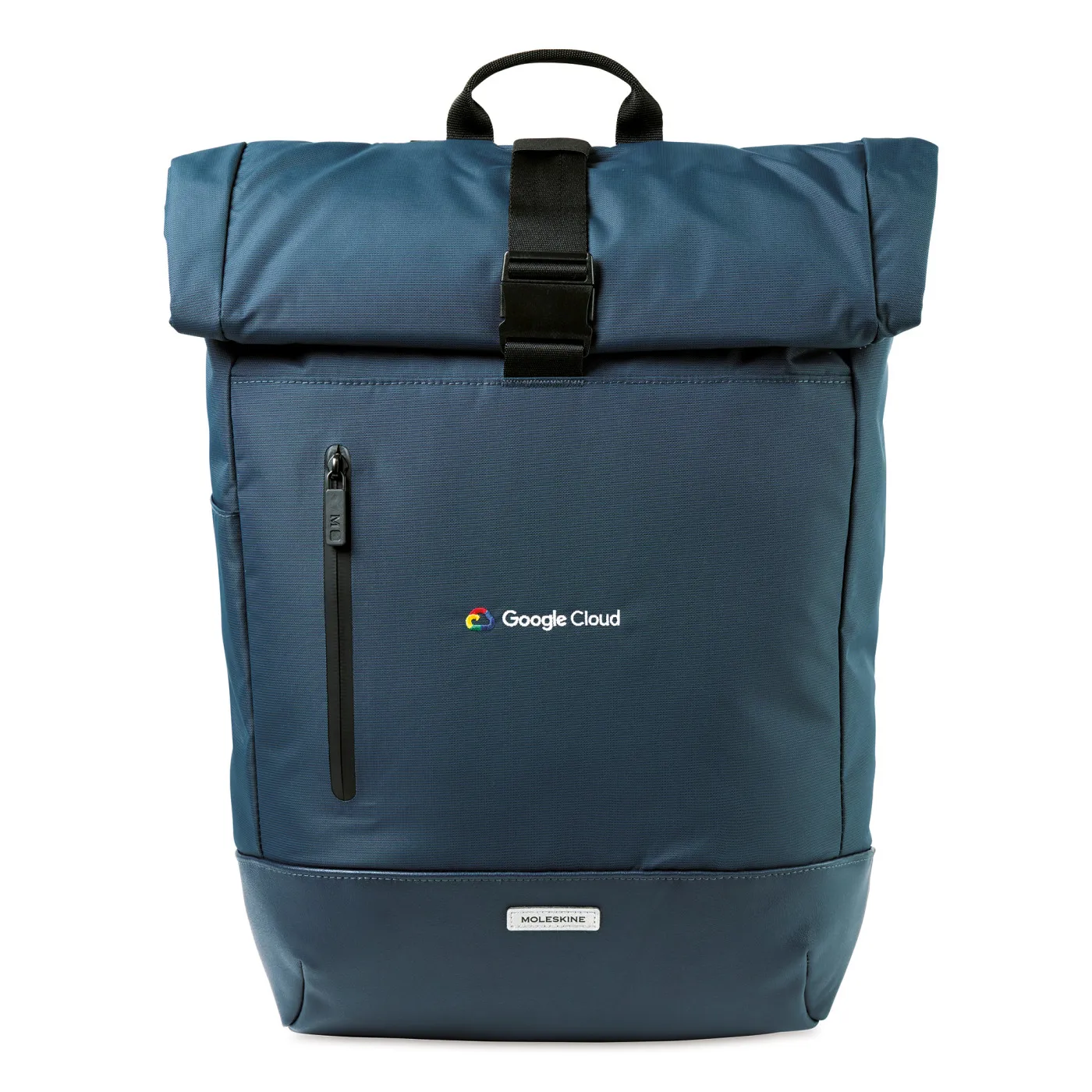 Custom moleskine rolltop backpack group sales anthem branding