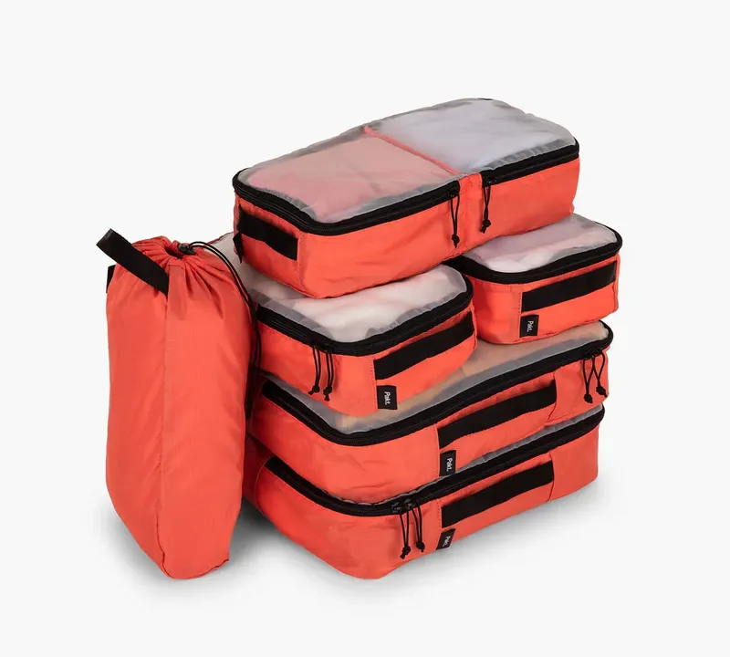 Pakt 6 piece packing cube set by anthem branding 1