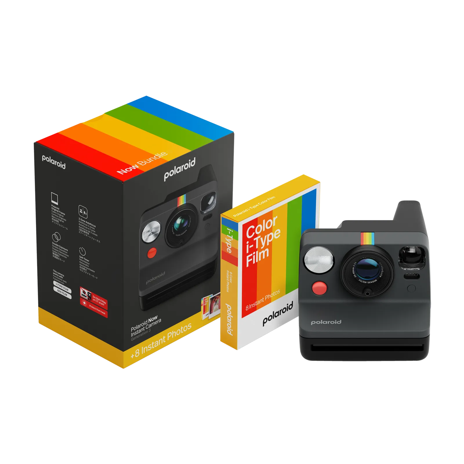 Polaroid Now Gen 3 i Type Instant Camera Film Bundle by anthem branding
