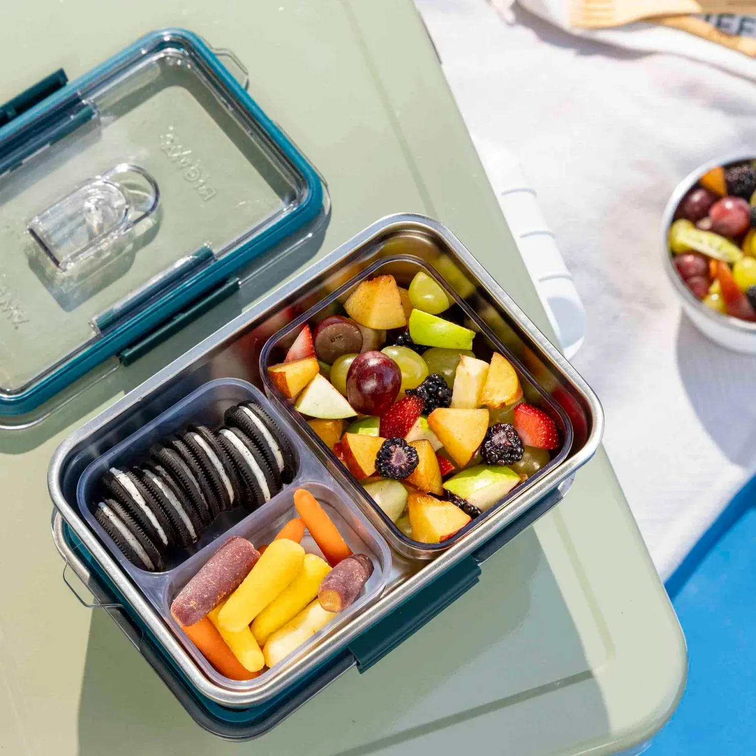 Rigwa travel lunch box 9x6 marine by anthem branding