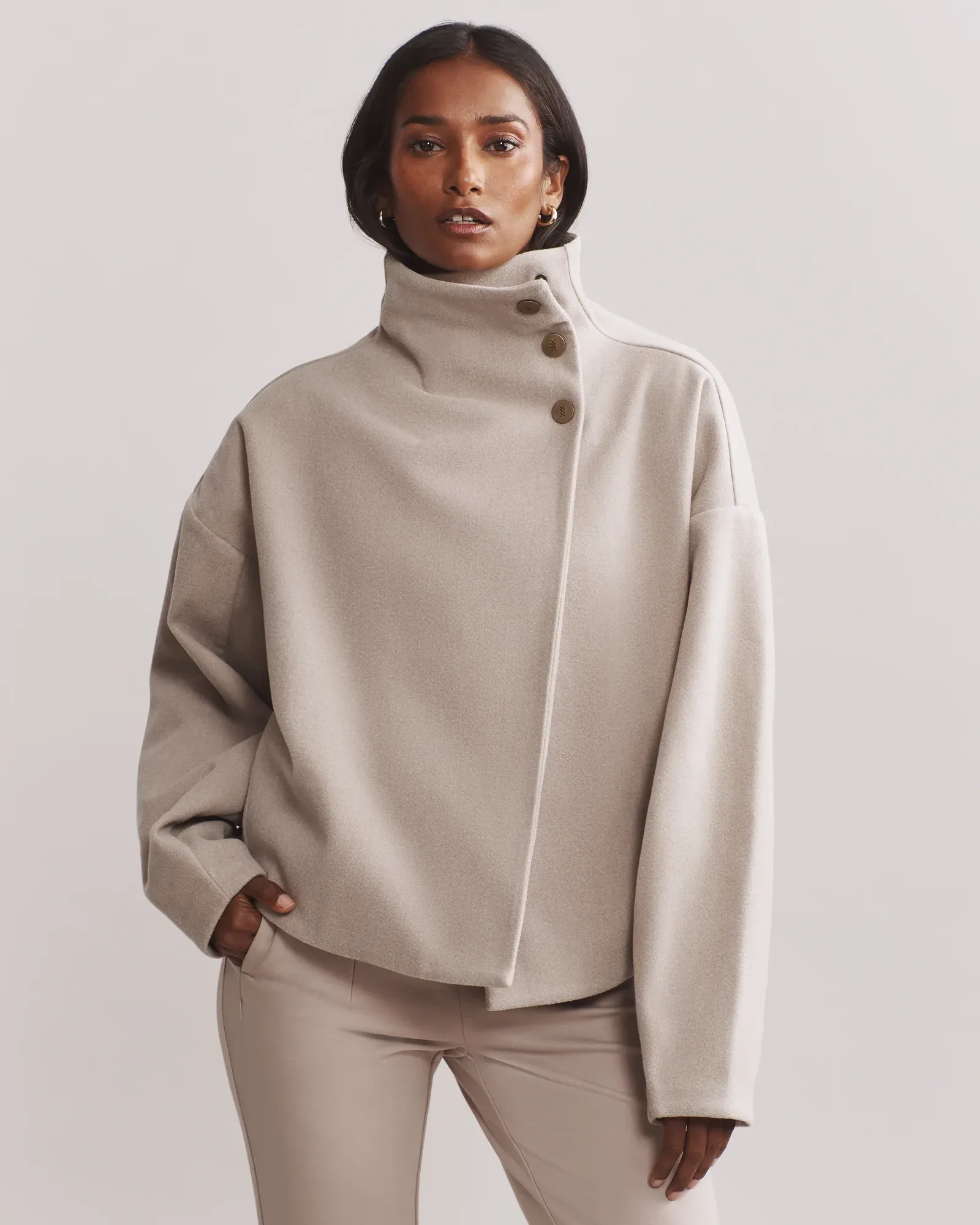 Cocoon Crop Jacket Taupe Heather 200174 218 087 2000x