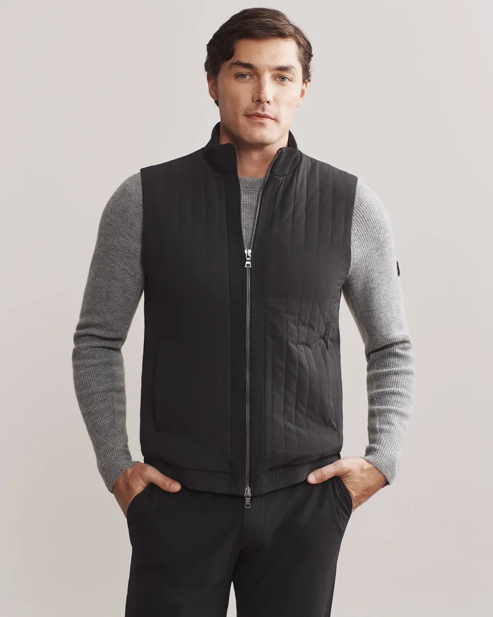 Rhone mens Skyline Quilted Vest by anthem branding