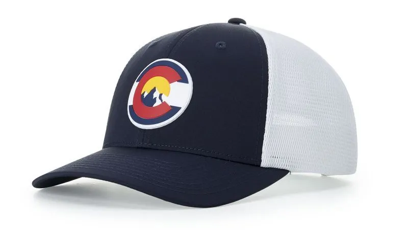 Richardson performance trucker hat by anthem branding