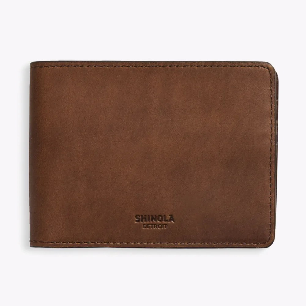 Shinola Slim Bifold Wallet corporate sales by anthem branding