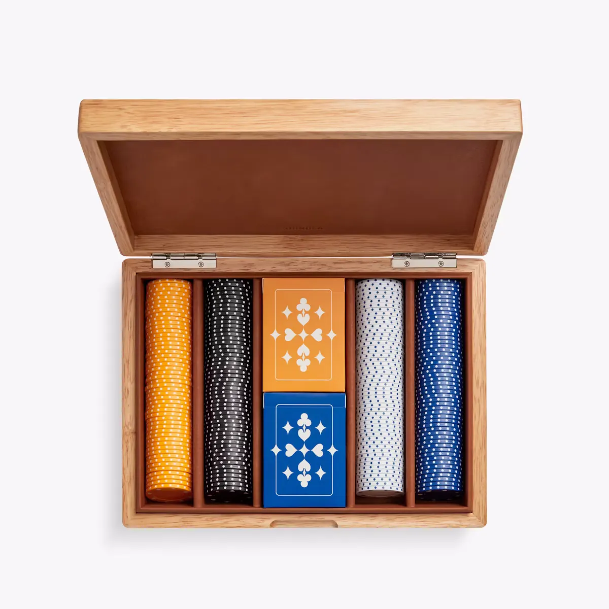 Shinola Lacquered0 Wood Poker Set corporate sales by anthem branding