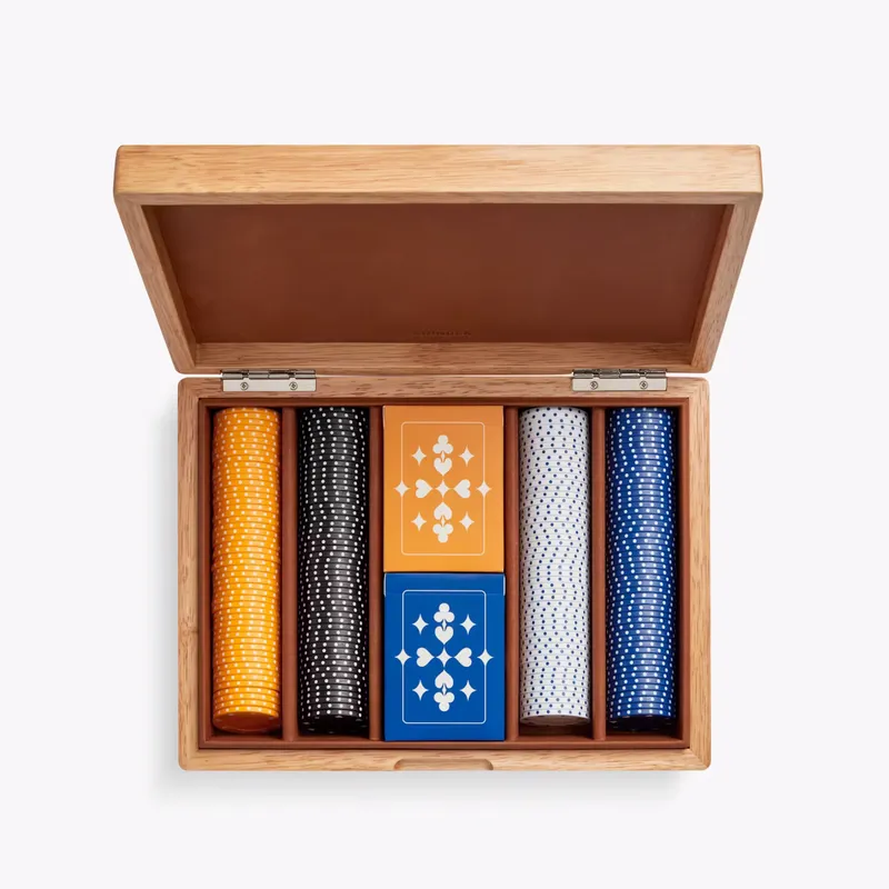 Shinola Lacquered0 Wood Poker Set corporate sales by anthem branding