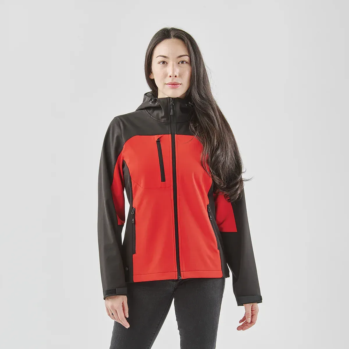 Womens Cascades Softshell Hoody corporate sales by anthem branding