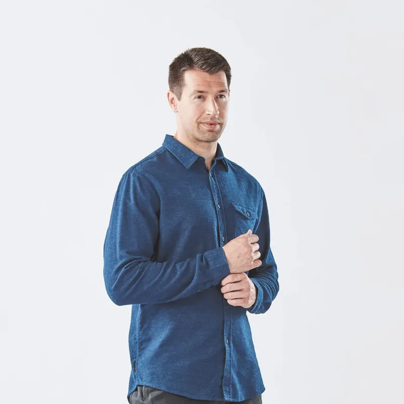 Mens Dockyard LS Twill corporate sales by anthem branding