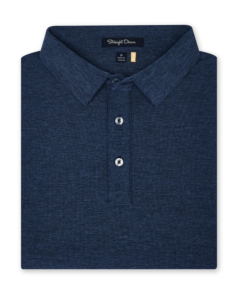 Straight down mens polos by anthem branding