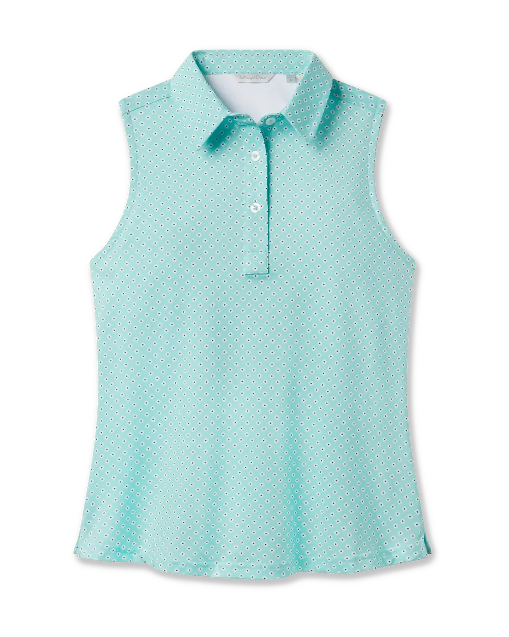 Straight down womens sleeveless polos by anthem branding