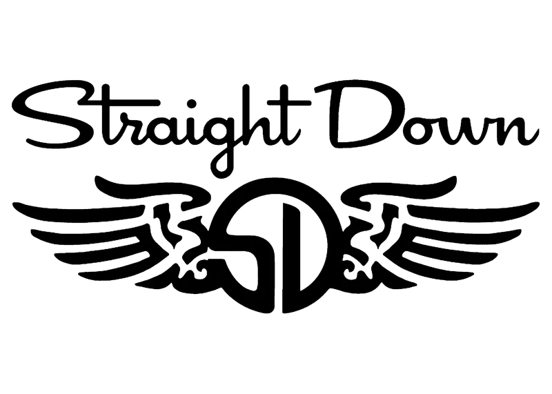 Straight down logo by anthem branding