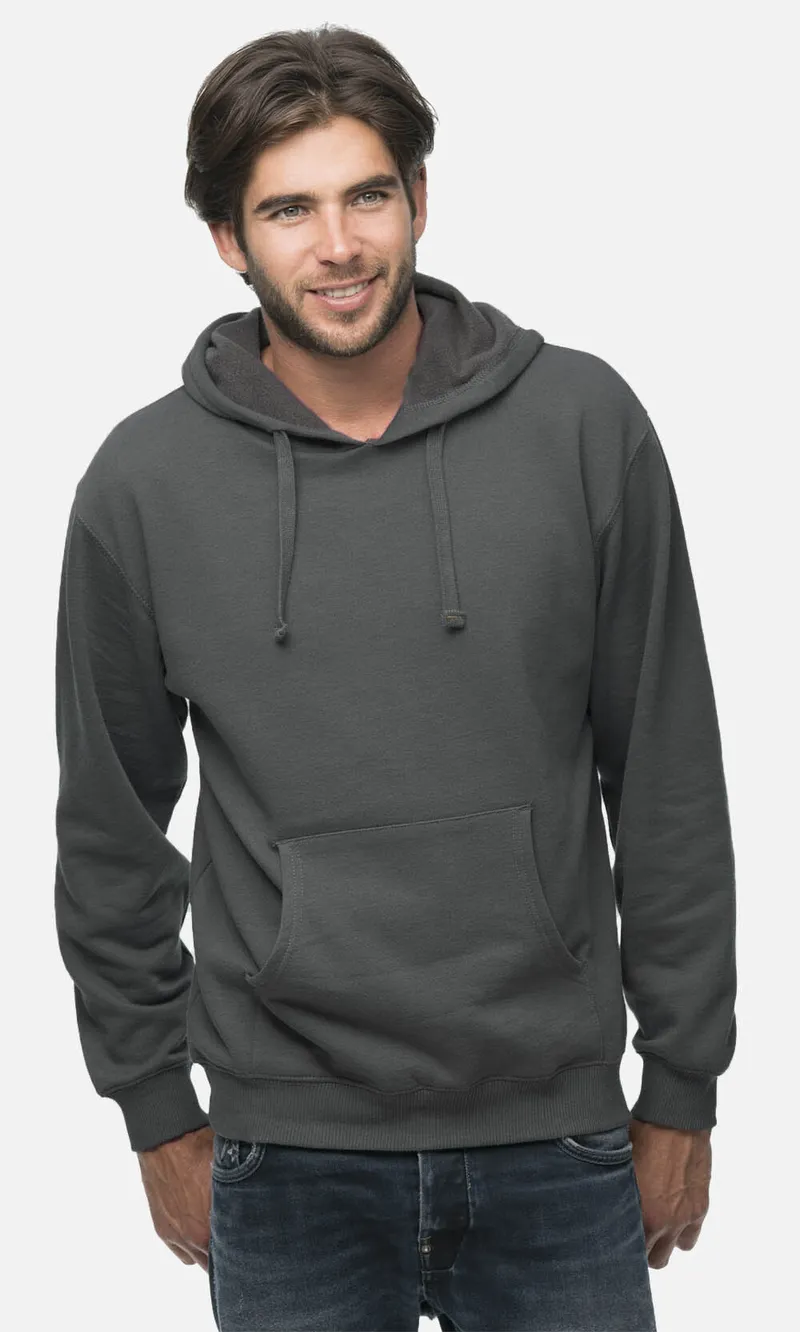 Econscious heathered fleece pullover hoodie by anthem branding