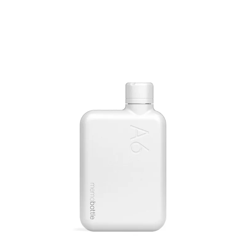 Memobottle a6 stainless steel white by anthem branding