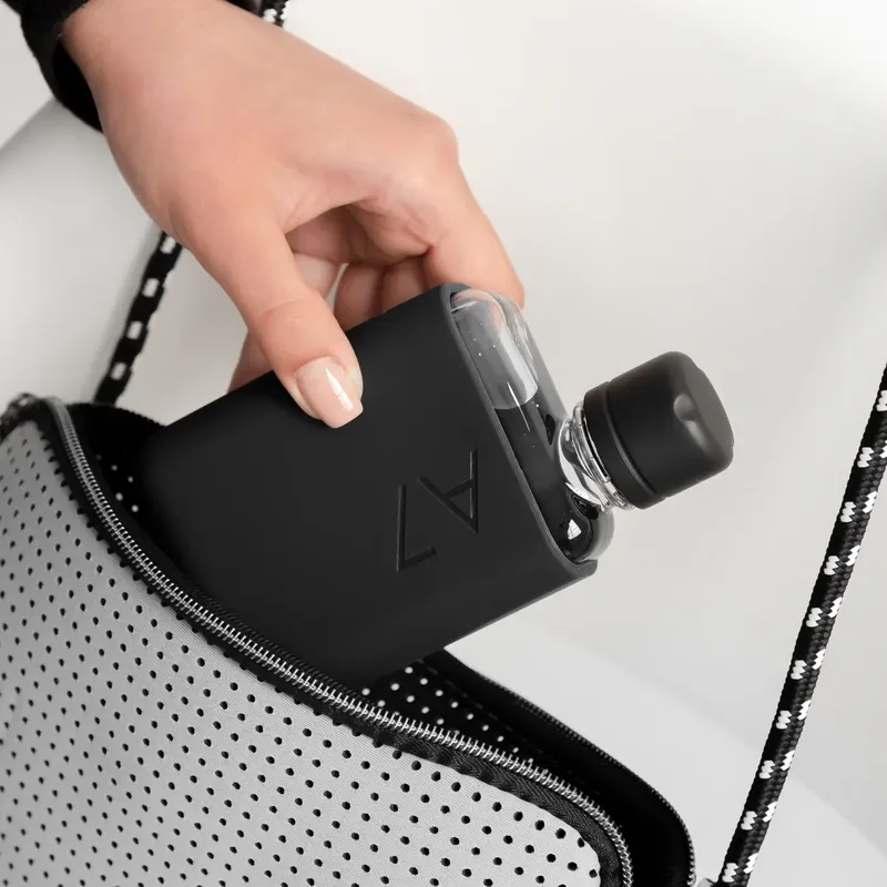 Memobottle A7 silicone sleeve black ink by anthem branding