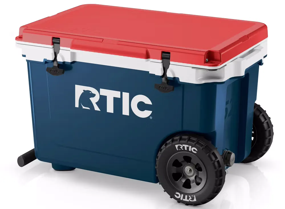 RTIC 52 qt ultra light wheeled cooler by anthem branding