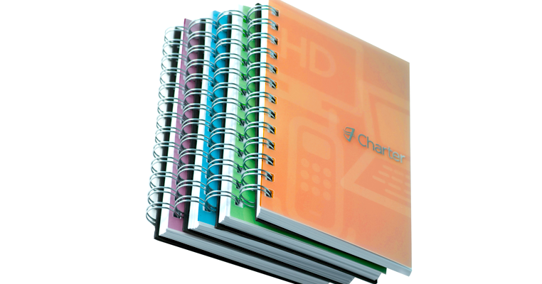 Custom notebook for Charter Communications | Anthem Branding